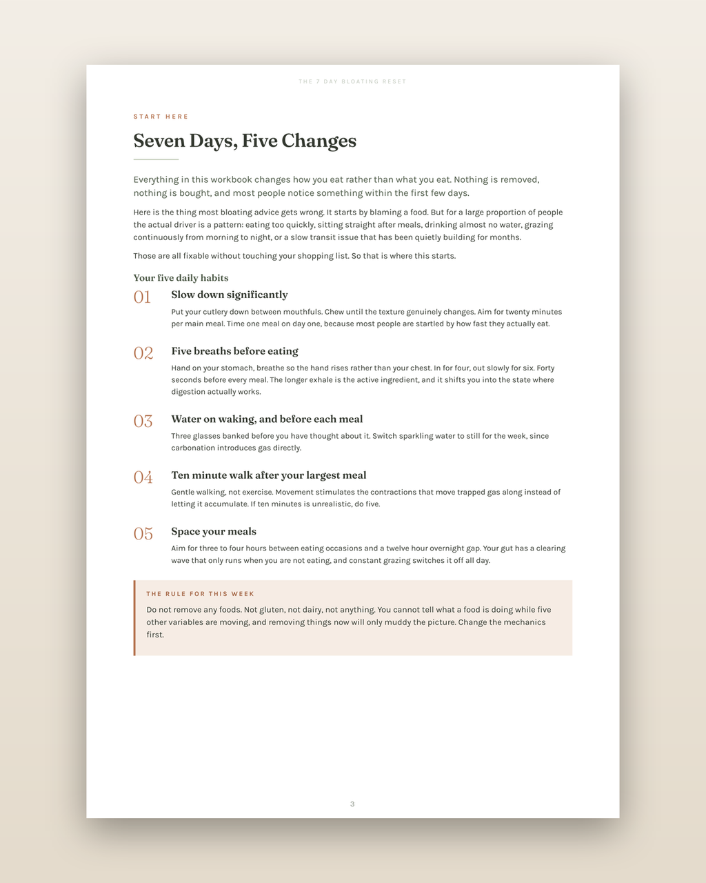 7-Day Bloating Reset