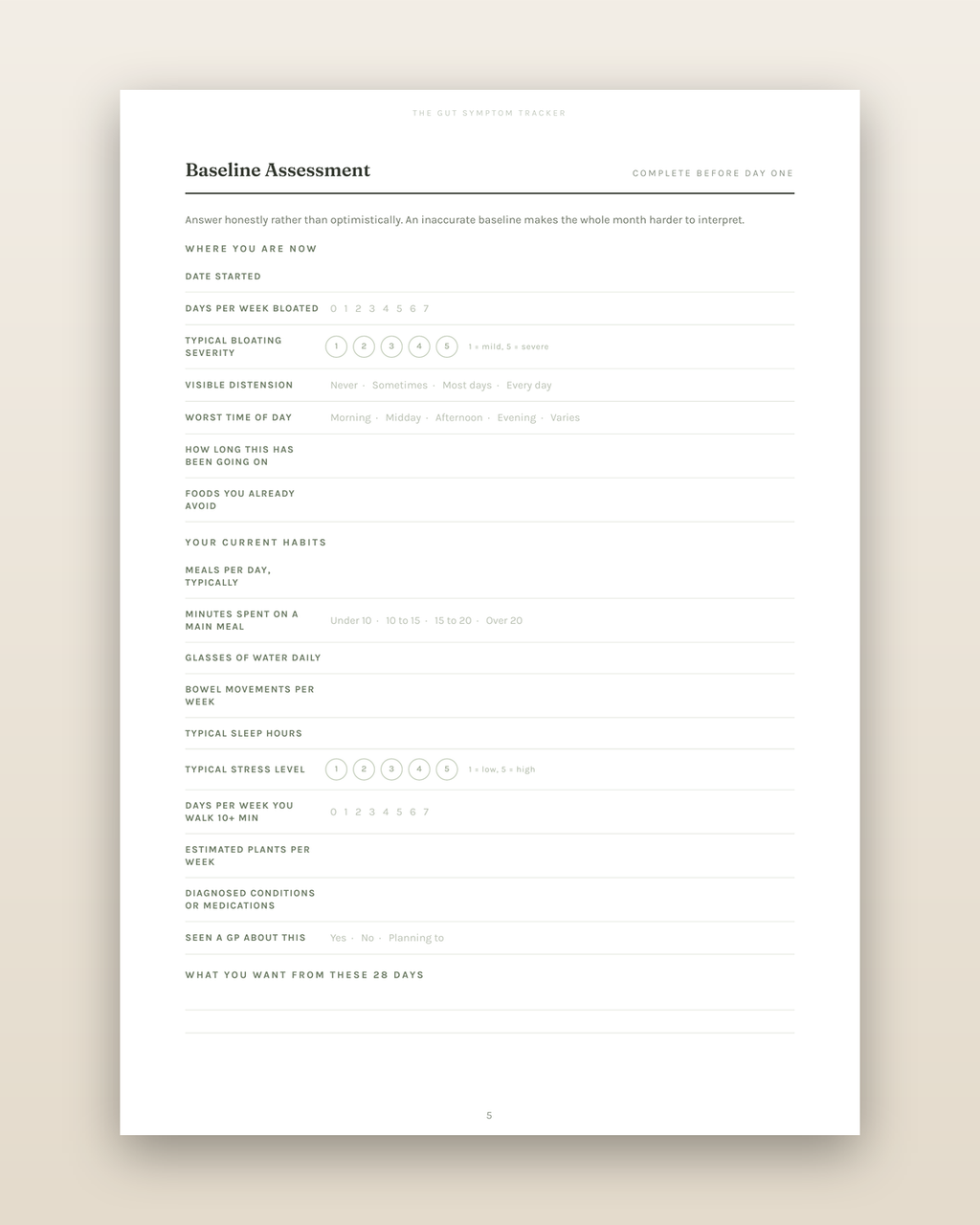 Gut Symptom Tracker
