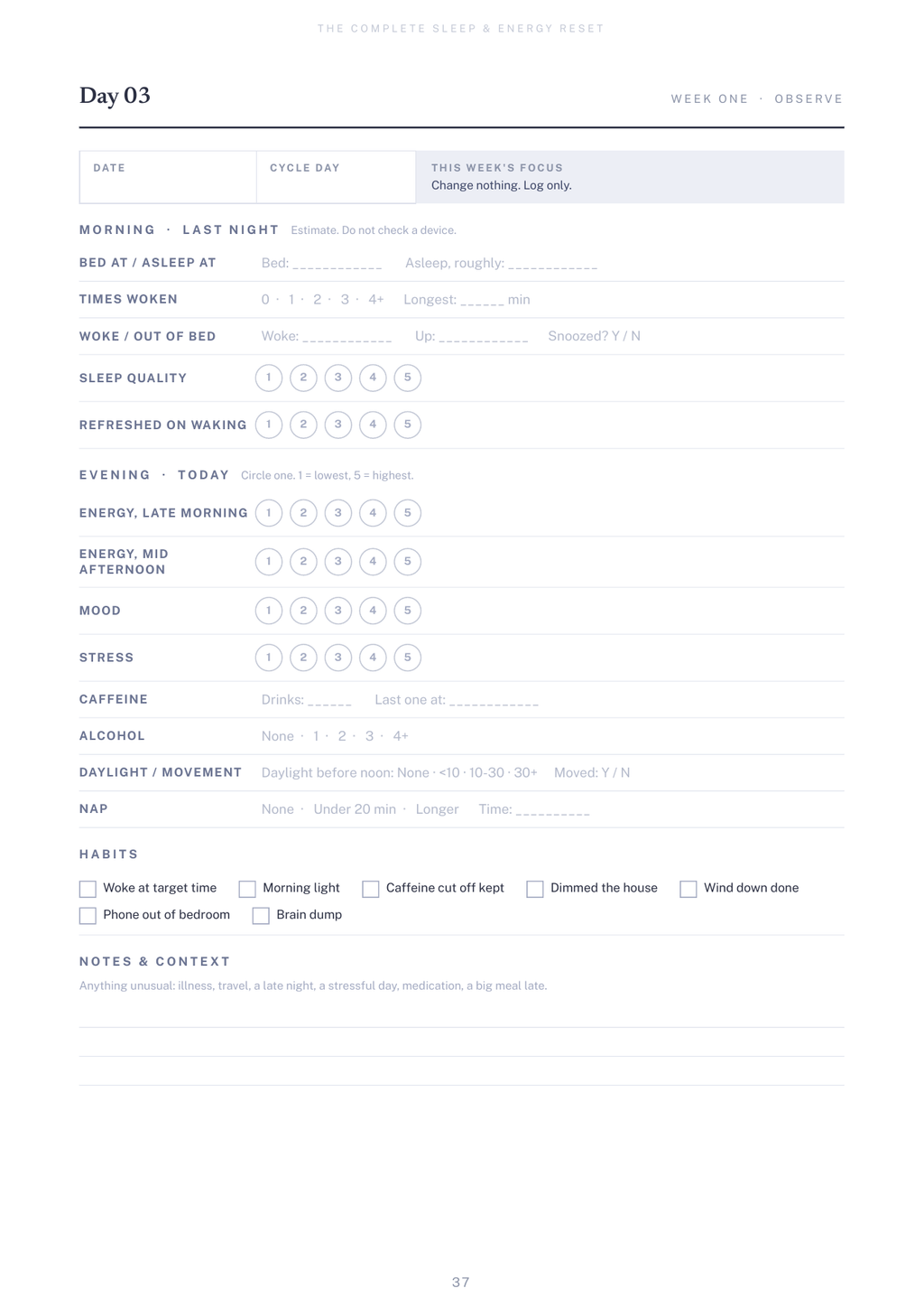 Complete Sleep & Energy Reset System
