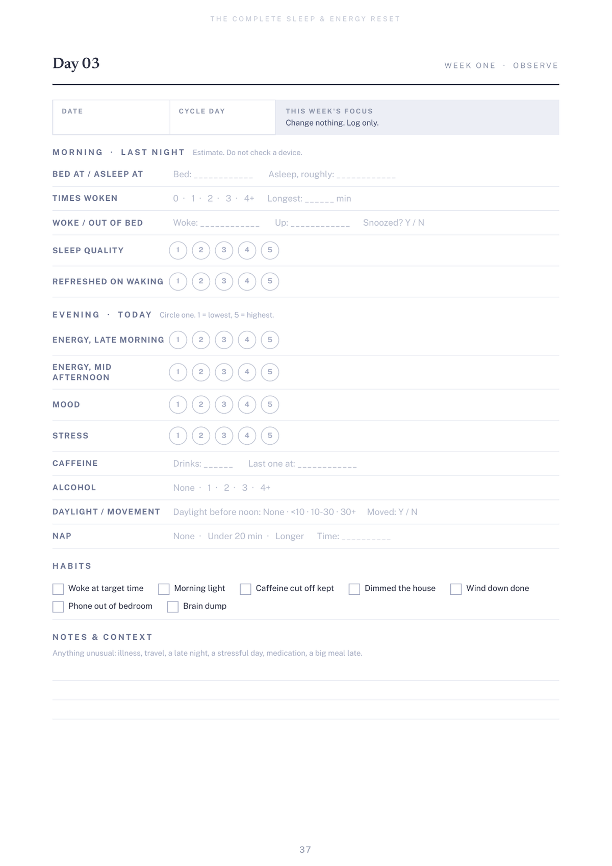 Complete Sleep & Energy Reset System