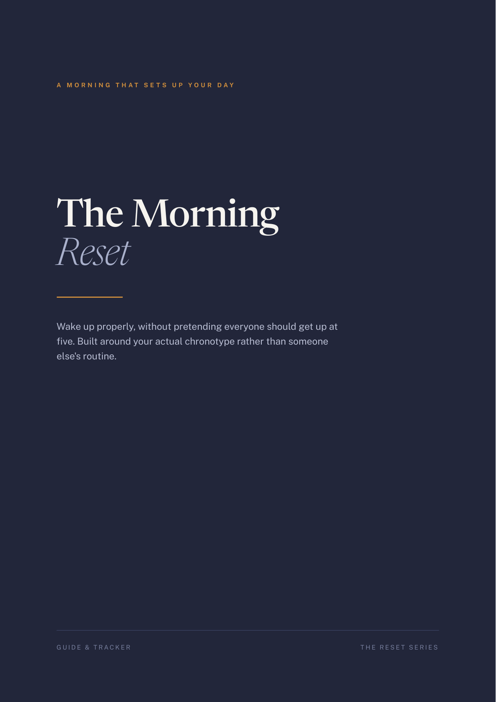 Morning Reset