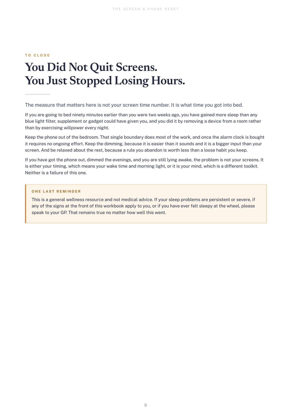 Screen & Phone Reset