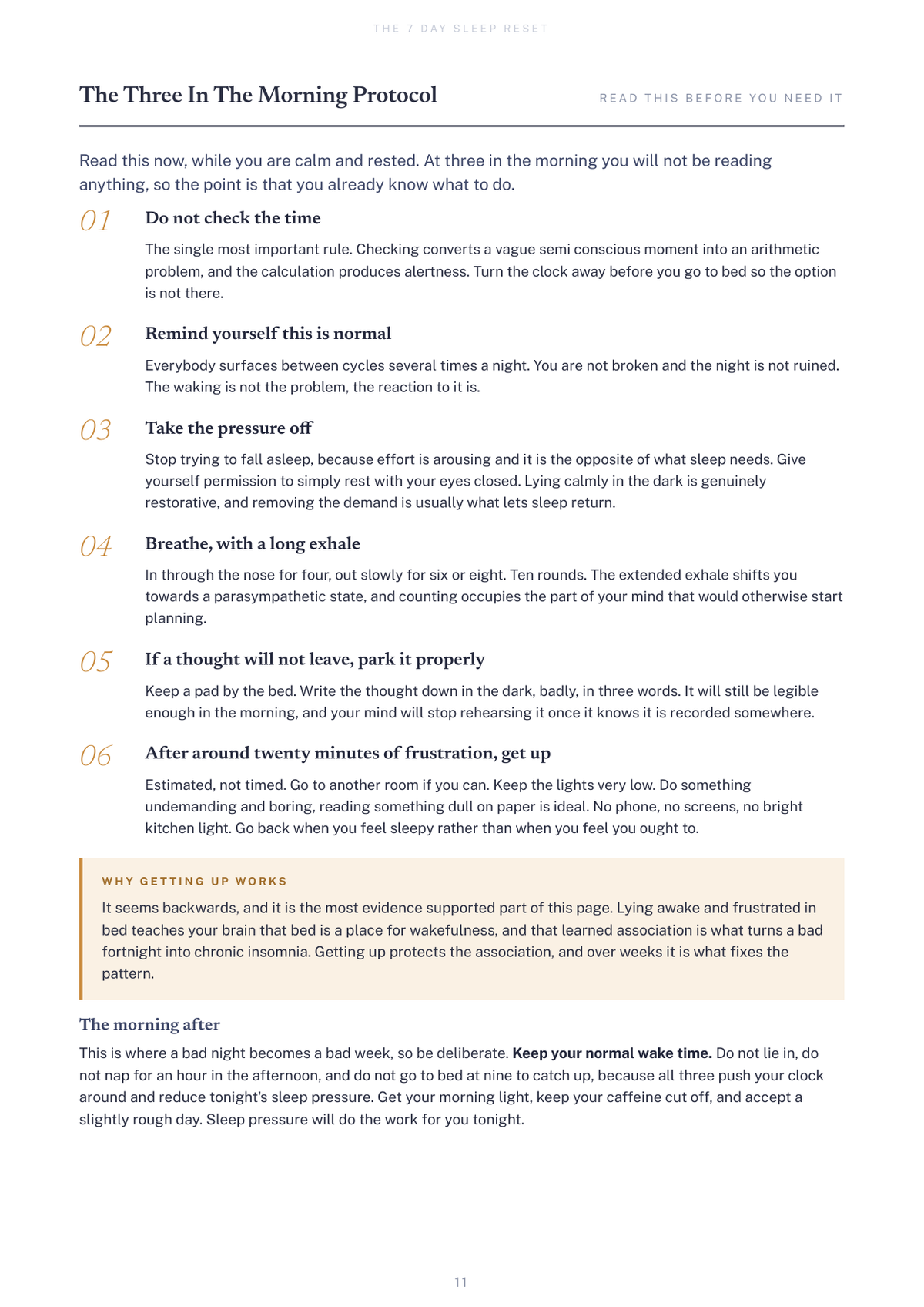 7-Day Sleep Reset
